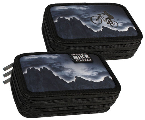 Picture of PENCIL CASE 3 ZIPPERS WITH ACCESSORIES STK-59 BIKE